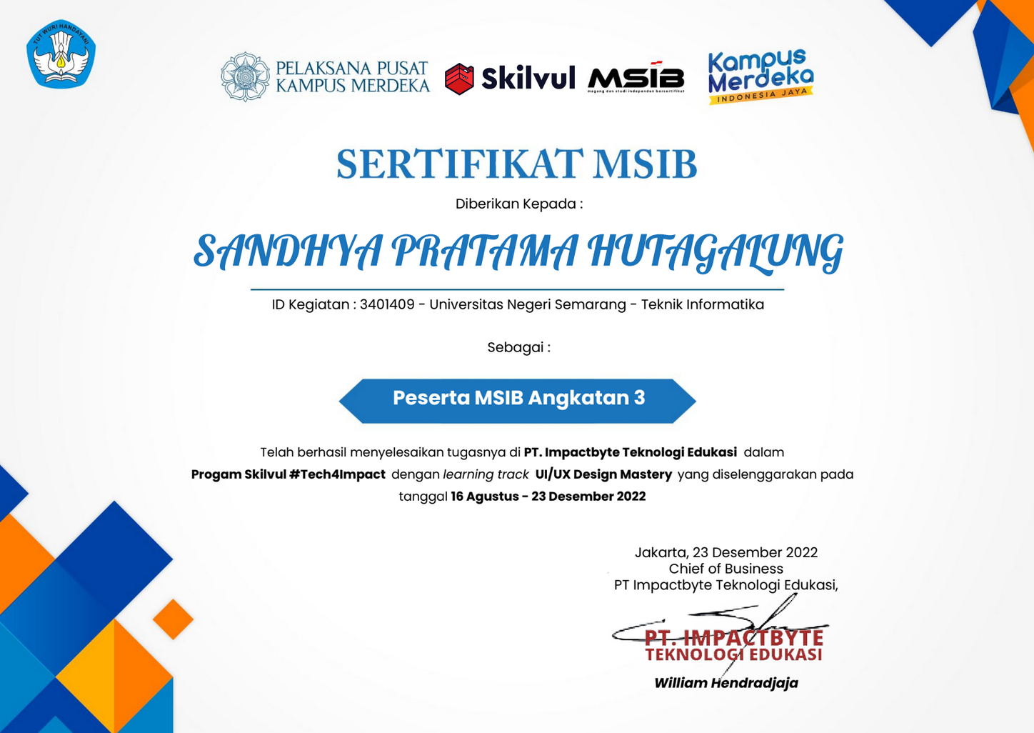 Skilvul Tech4Impact UI/UX Design Mastery